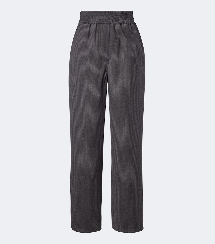 Jacquemus Pantalon droit en laine vierge rayures 650$