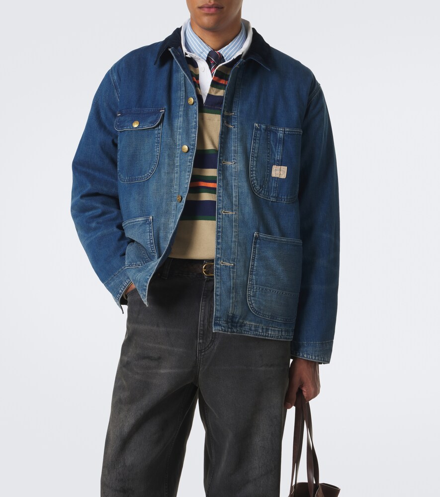 Polo Ralph Lauren Corduroy-Trimmed Denim Jacket