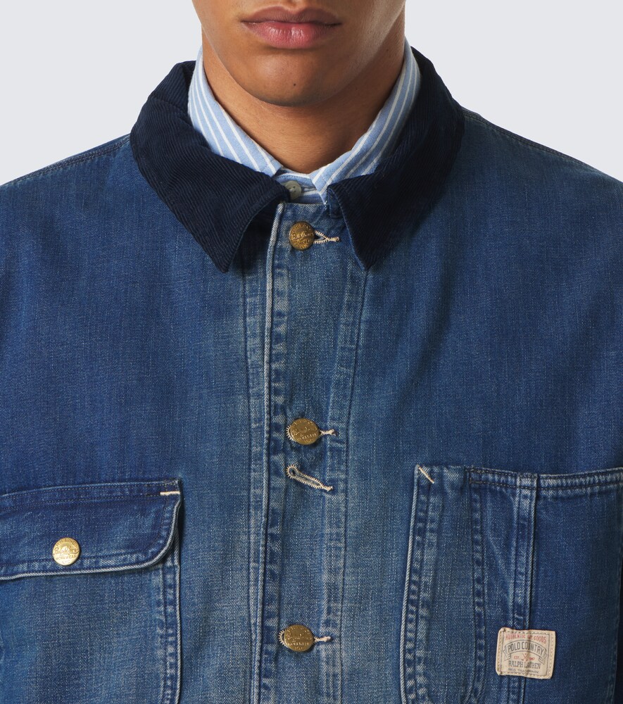 Polo Ralph Lauren Corduroy-Trimmed Denim Jacket