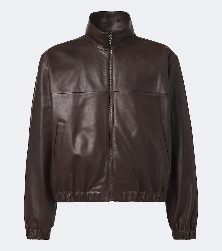 Giacca blouson in pelle
