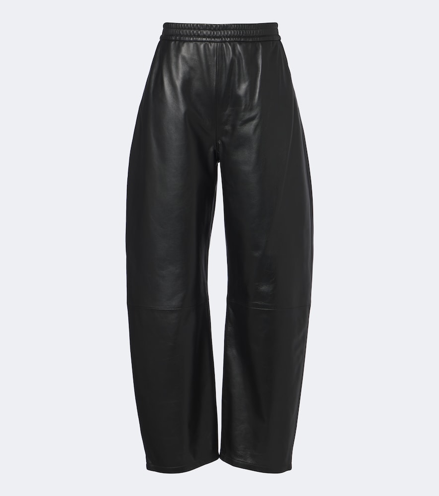 Pantaloni barrel Noa in pelle