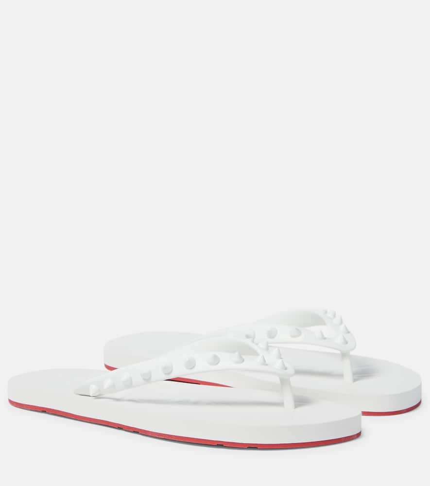 CHRISTIAN LOUBOUTIN LOUBI FLIP THONG SANDALS,P00529648