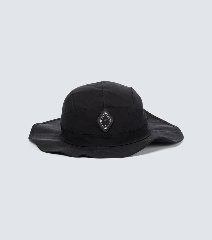 A Cold Wall Rhombus Nylon Bucket Hat In Black Modesens