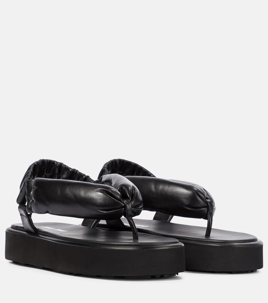 Leather thong sandals