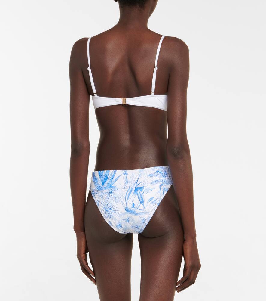 Melissa Odabash Grenada Printed Bikini Bottoms In Baby Blu
