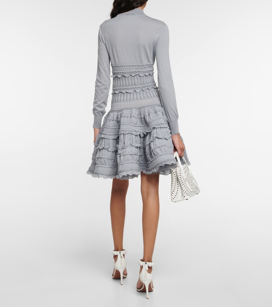  Alaia Alaia Crinoline Virgin Wool Minidress 