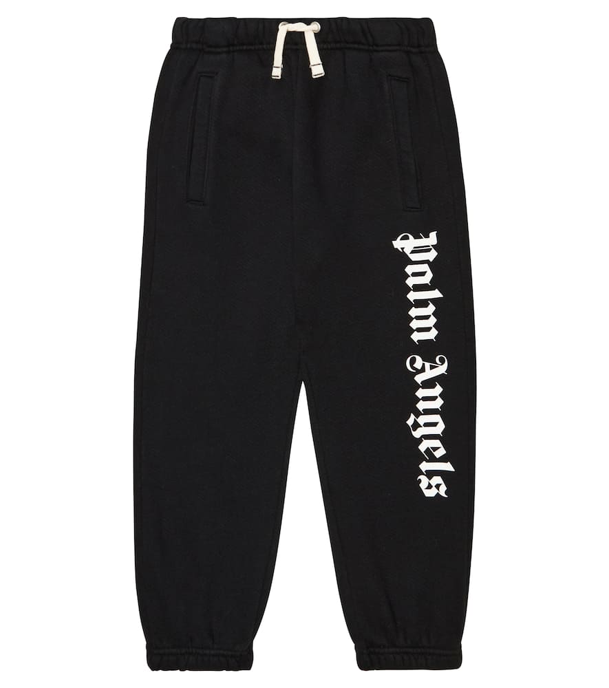 Palm Angels Kids Logo-printed cotton jersey sweatpants