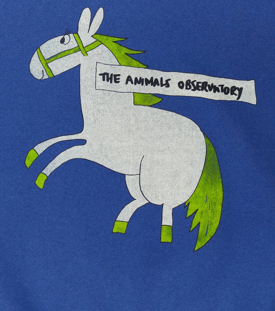 The Animals Observatory Sweatshirt Aus Baumwolle In Deep Blue Horse