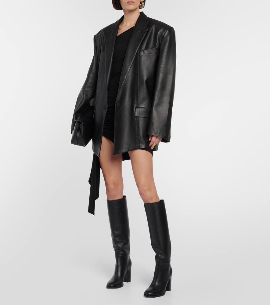 Gianvito Rossi Santiago Knee-high Leather Boots In Black