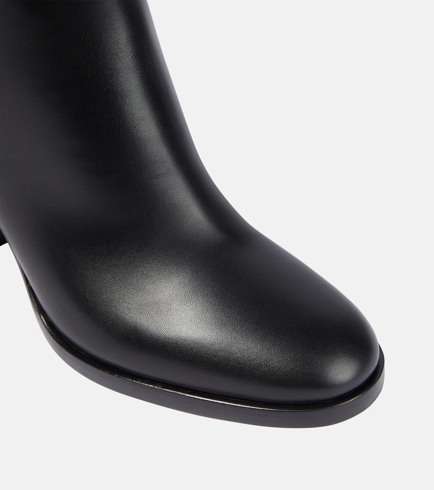 Gianvito Rossi Santiago Knee-high Leather Boots In Black