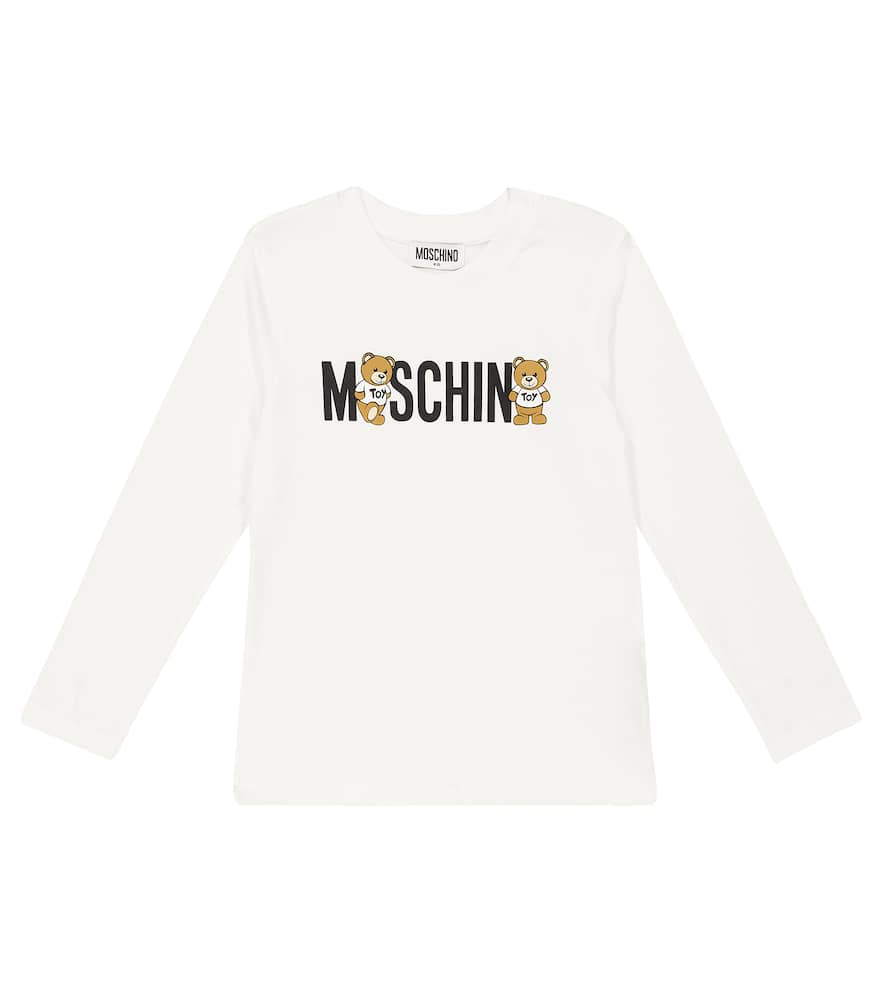 Moschino Set Of 2 Printed Cotton Jersey Shirts In Multicoloured