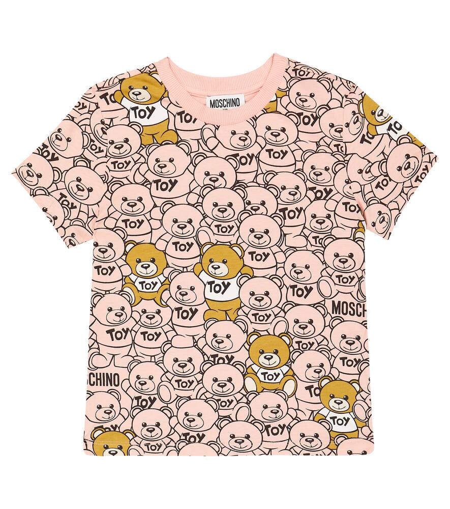 Moschino Set Of 2 Printed Cotton Jersey Shirts In Multicoloured