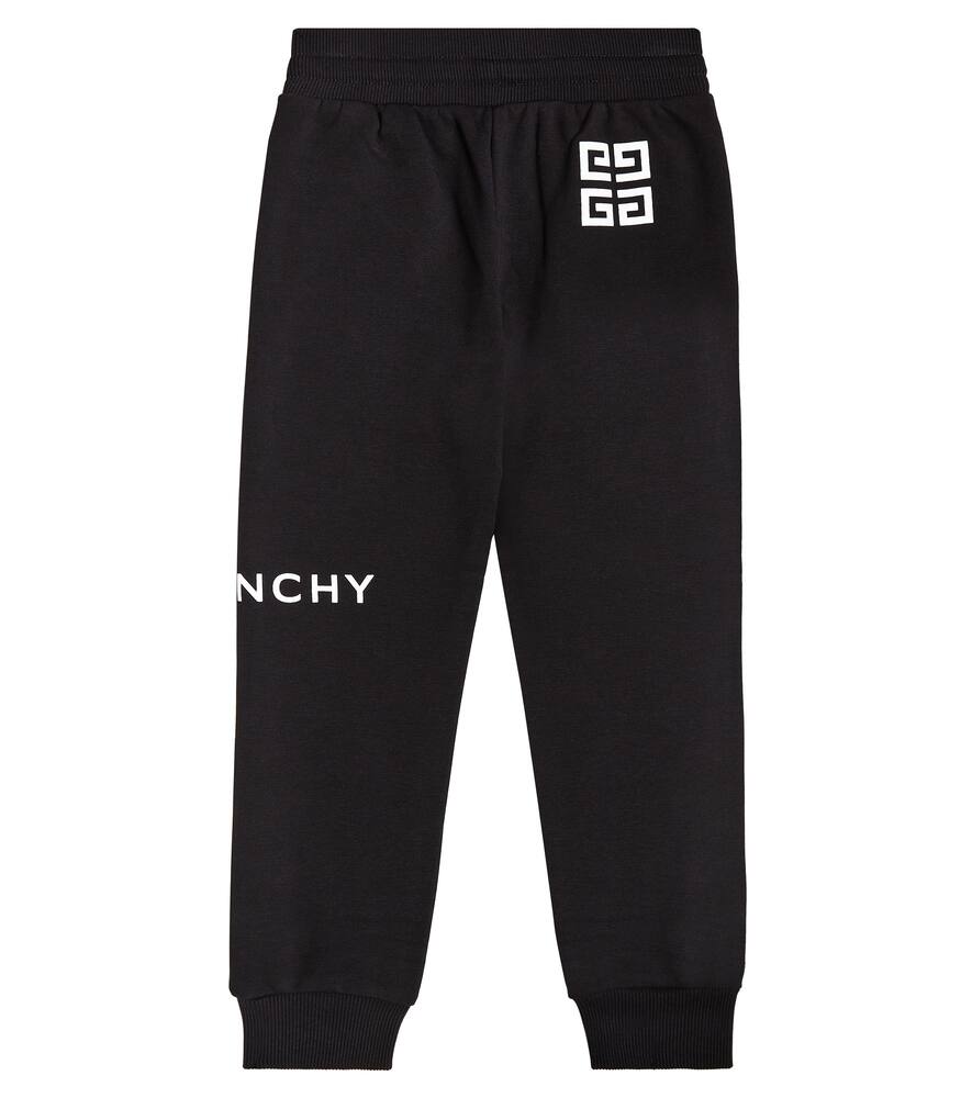 Shop Givenchy Logo Cotton-blend Sweatpants In Black