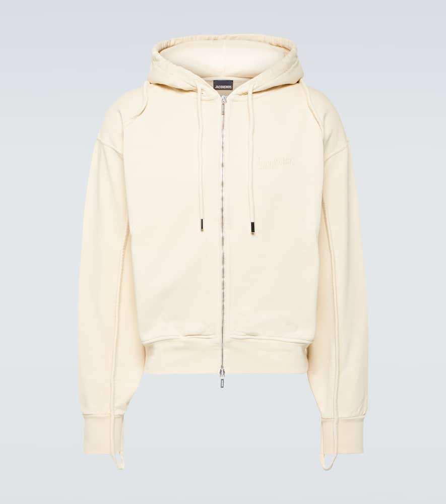 Jacquemus Le Sweater Camargue Zippé cotton hoodie