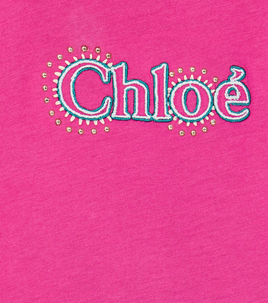  Chloe Kids Chloé Kids Baby Kleid Aus Baumwoll-jersey 
