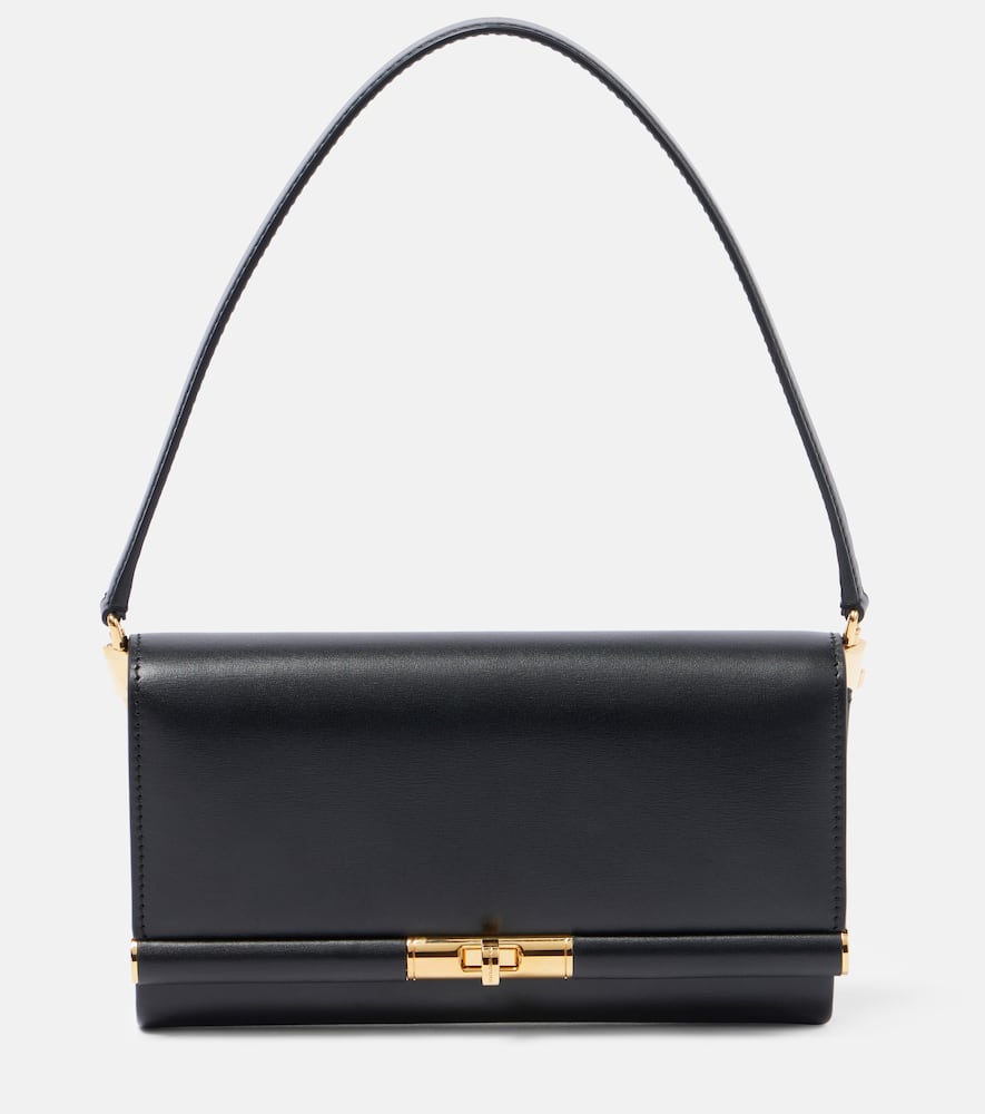 Dolce & Gabbana Marlene Black Calf Leather Shoulder Bag In Black