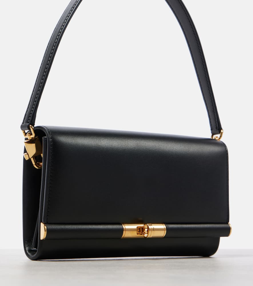 Dolce & Gabbana Marlene Black Calf Leather Shoulder Bag In Black