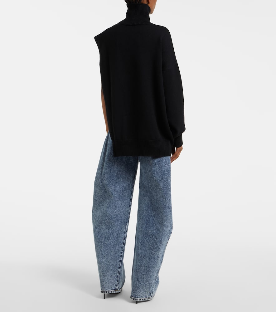 ALAÏA ALAÏA SIDED VIRGIN WOOL SWEATER 