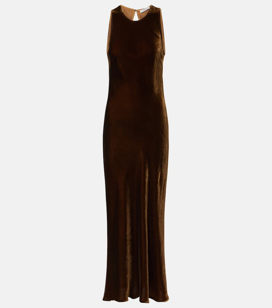 Valencia velvet maxi dress