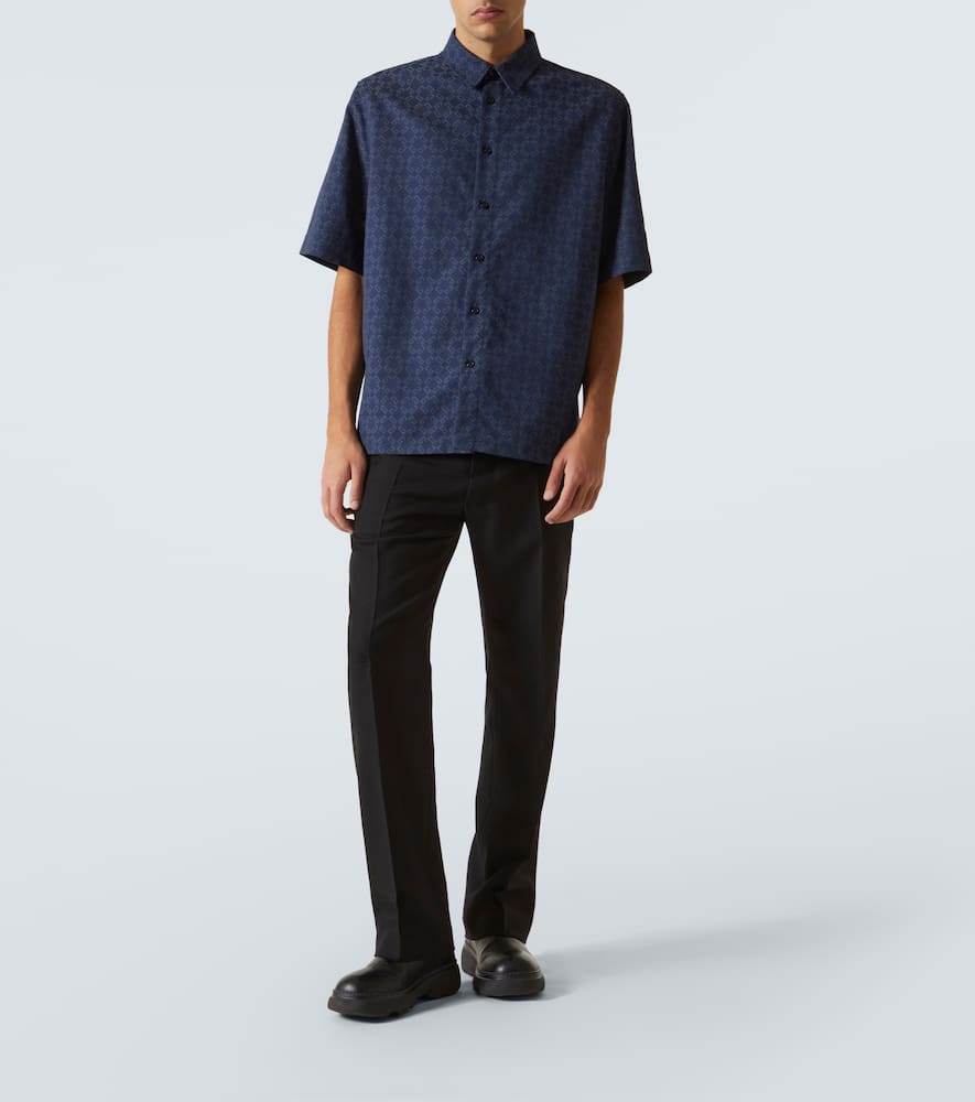 GIVENCHY MONOGRAM 72 JACQUARD DENIM SHIRT