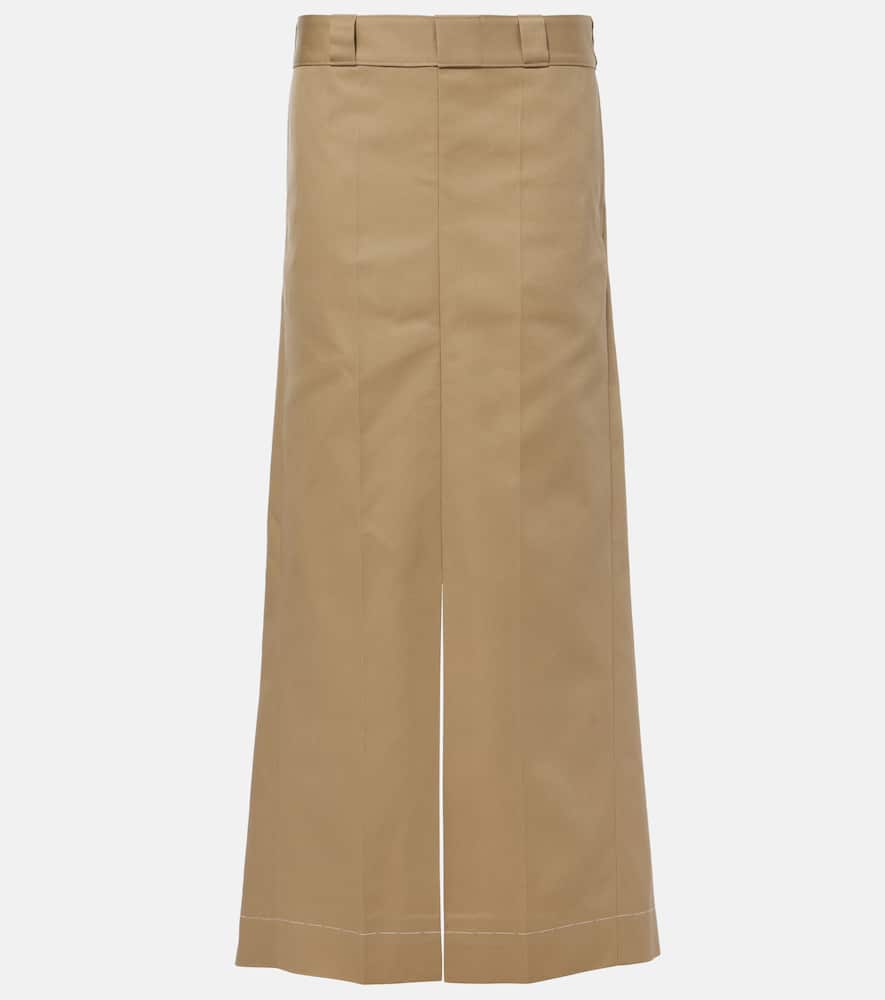 Trompe l'ail maxi skirt
