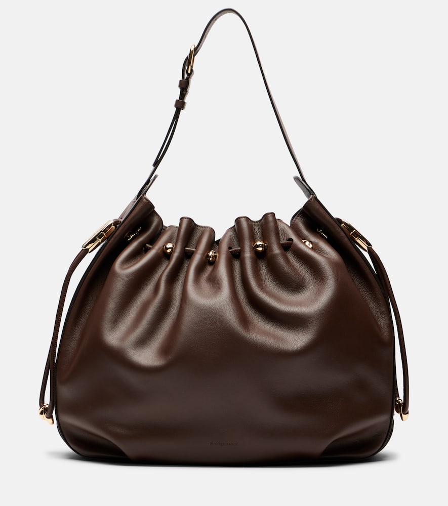 Halcyon Large leather bucket bag