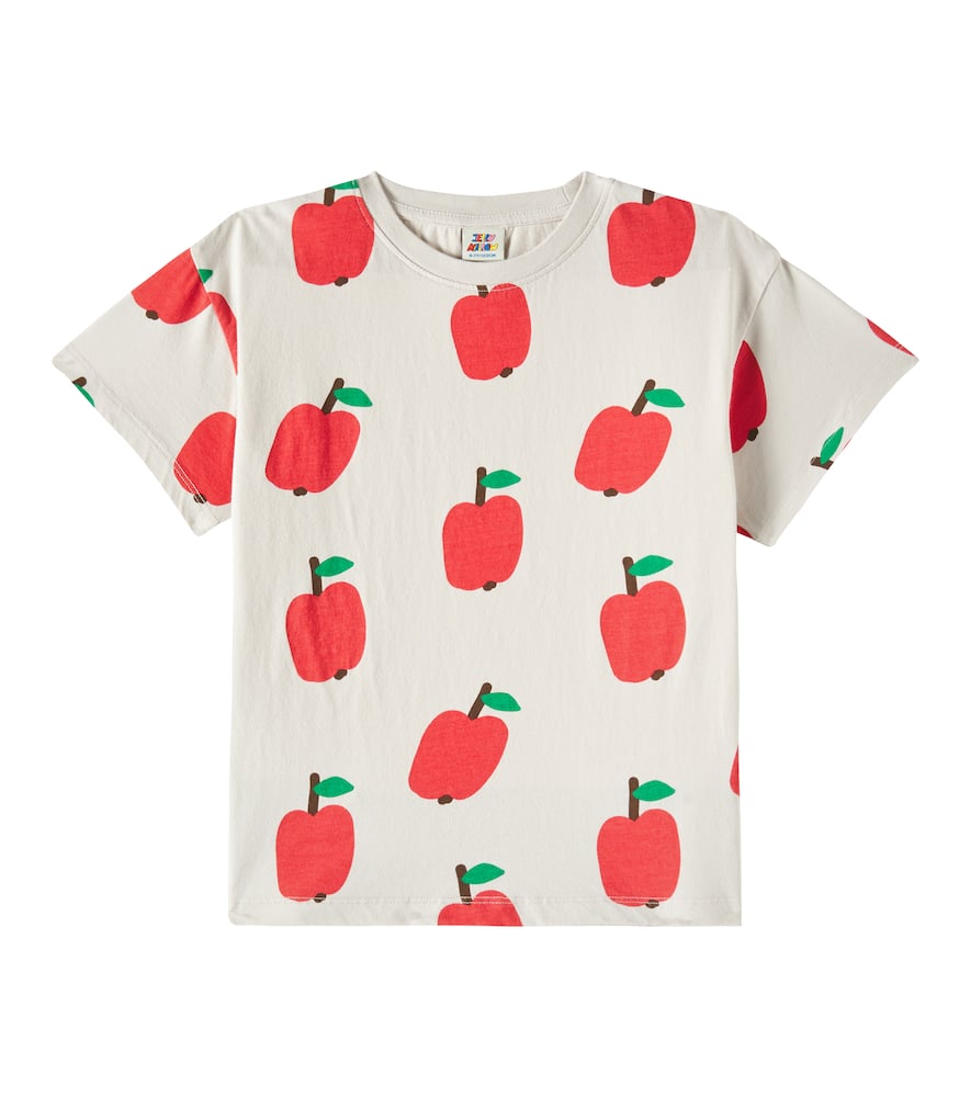 Jellymallow Apple Cotton T-shirt In Grey
