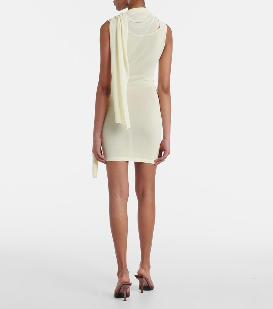  Aya Muse Aya Muse Draped Scarf-detail Minidress 