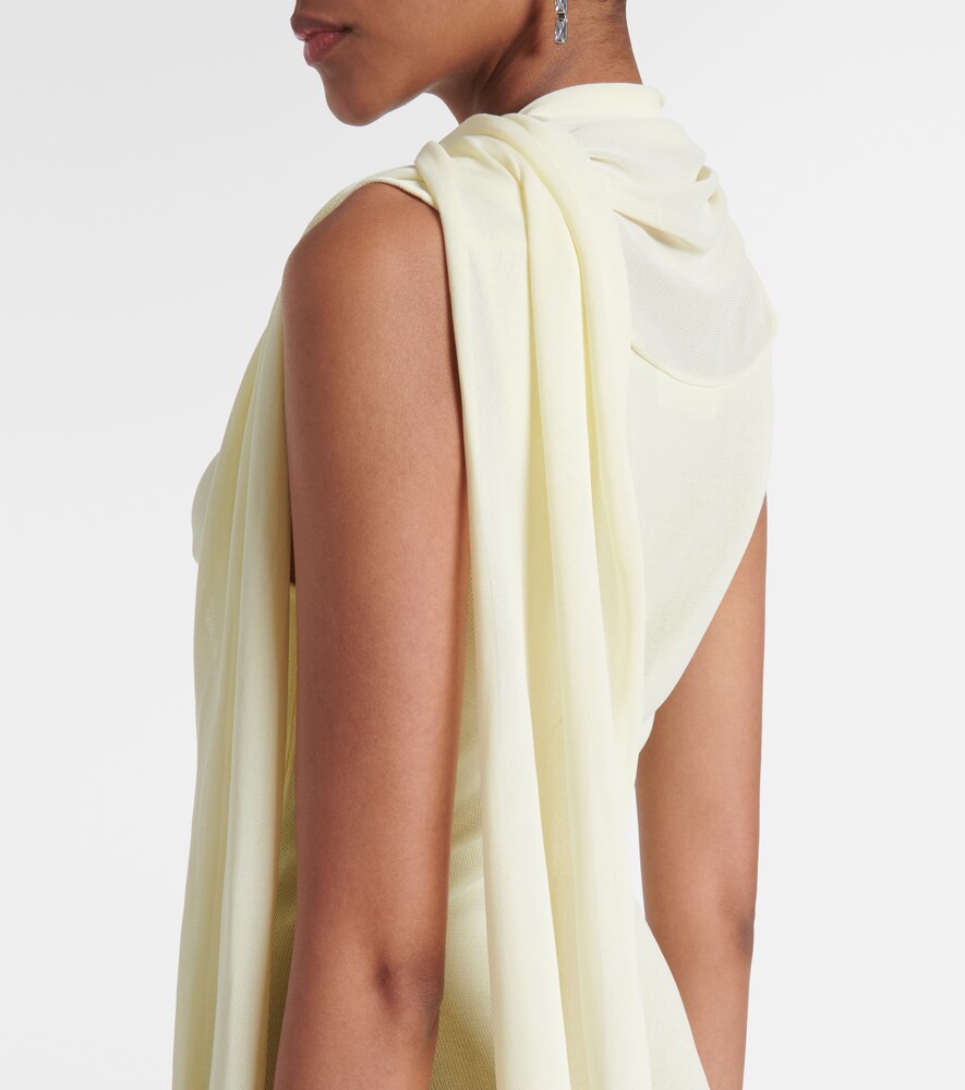  Aya Muse Aya Muse Draped Scarf-detail Minidress 