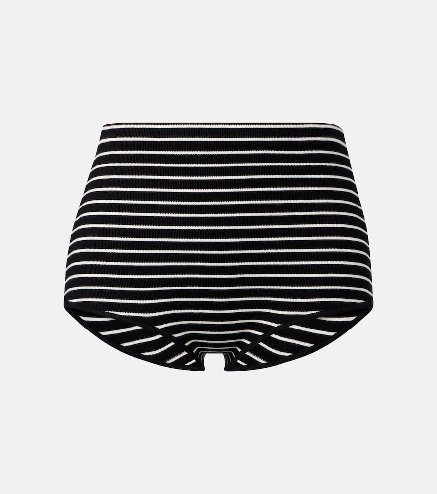 Alissa striped knit shorts
