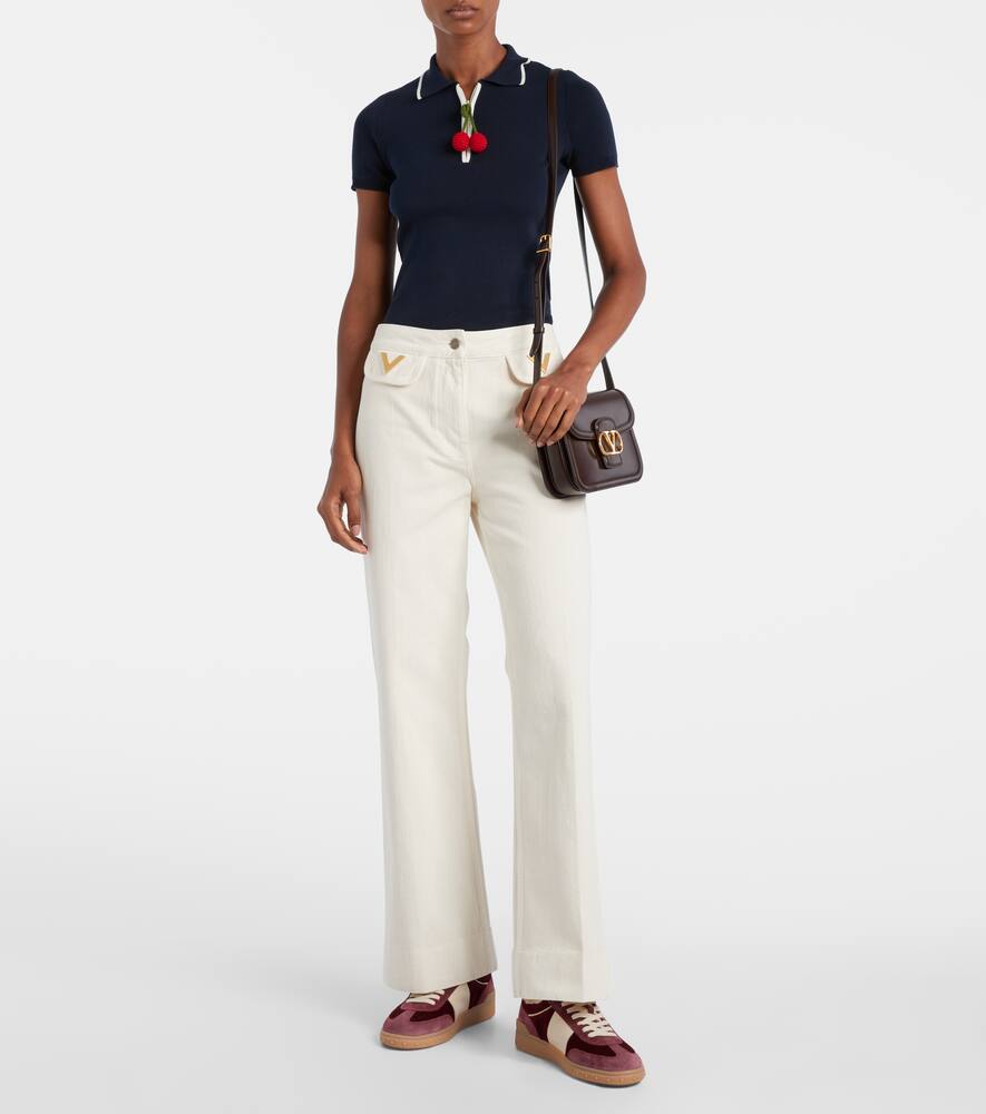 Valentino Upvillage Suede And Corduroy Sneakers In Multi