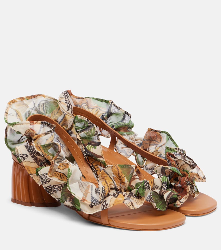 Ruffled sandals
