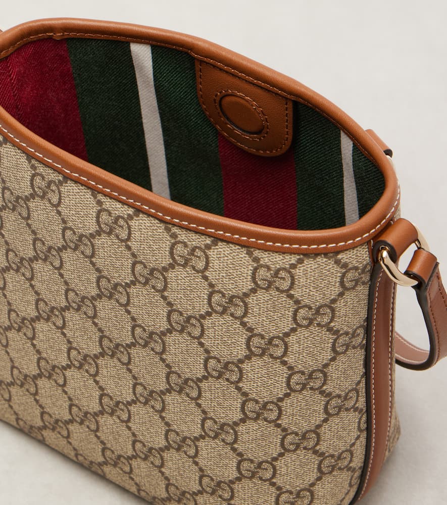 Gucci Gg Emblem Small Bucket Bag In Sand
