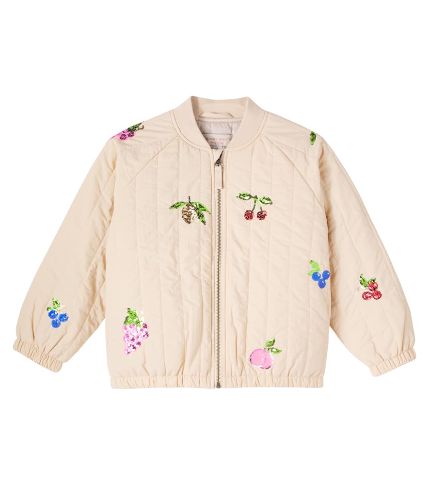 Konges Slojd Konges Sløjd Juno Sequinned Bomber Jacket In Neutral