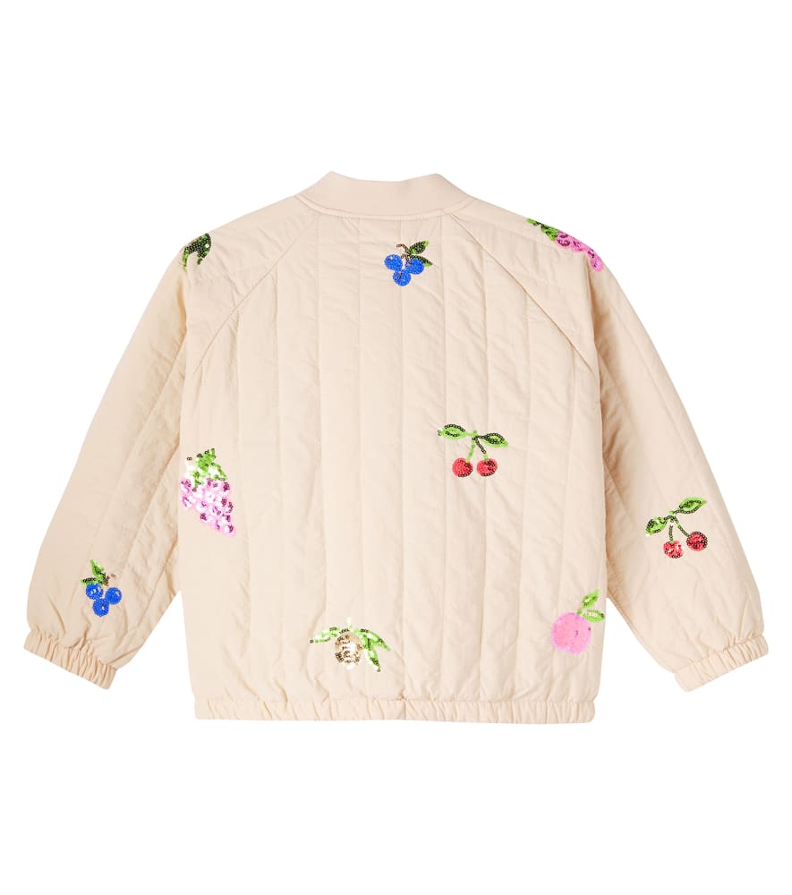 Konges Slojd Konges Sløjd Juno Sequinned Bomber Jacket In Neutral