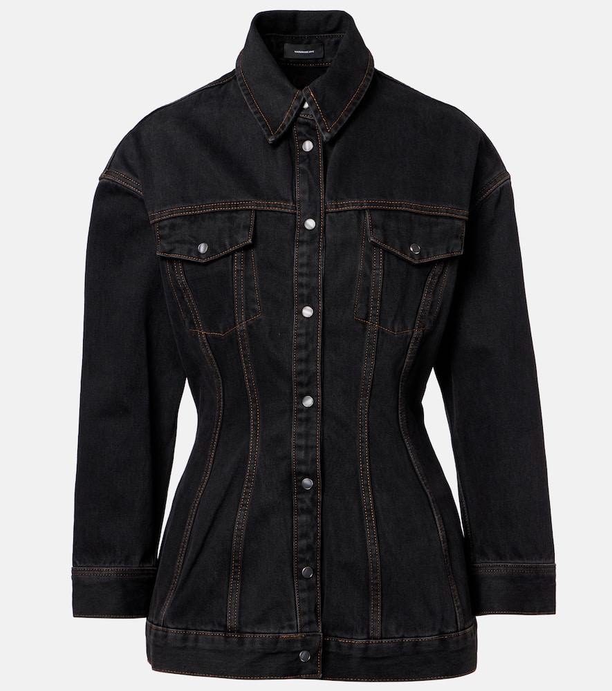 Wardrobe.nyc Wardrobe. Nyc Contour Denim Jacket In Black