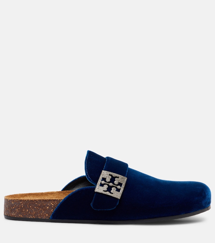  Tory Burch Tory Burch Mellow Embellished Velvet Mules 