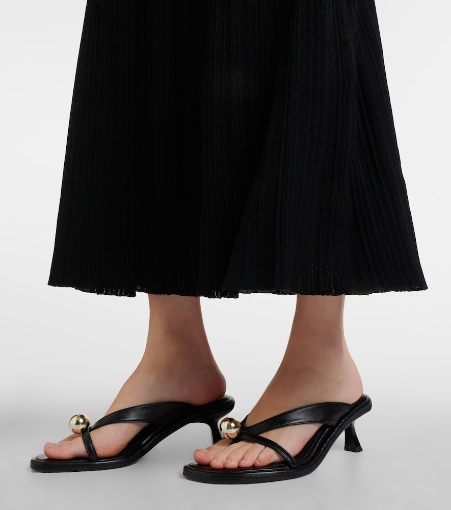 Souliers Martinez Estela leather thong sandals