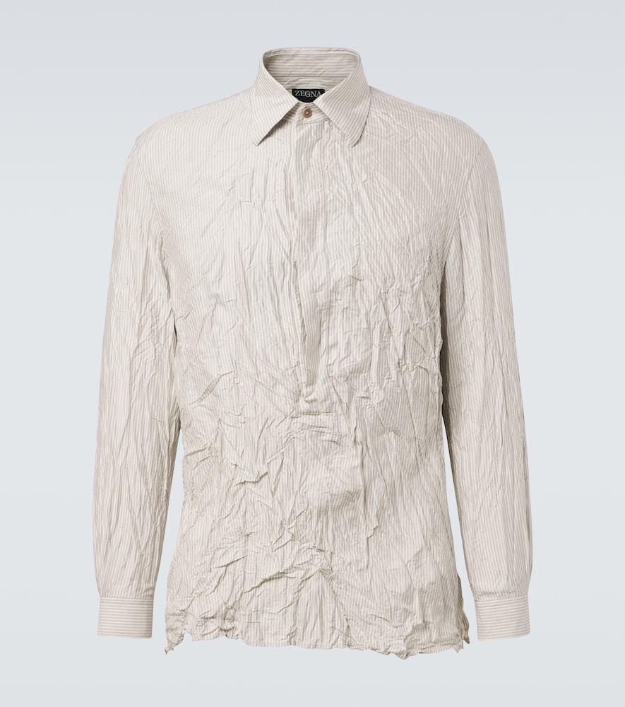 Zegna Striped silk shirt