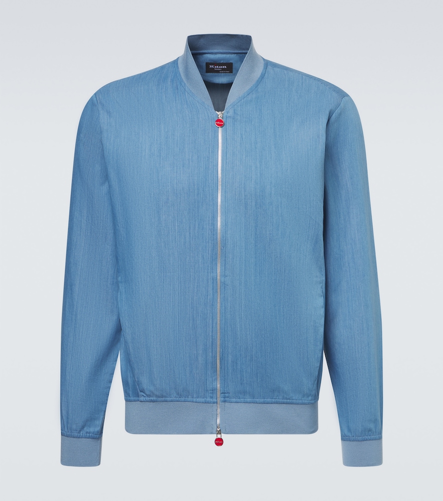 Kiton Denim Bomber Jacket