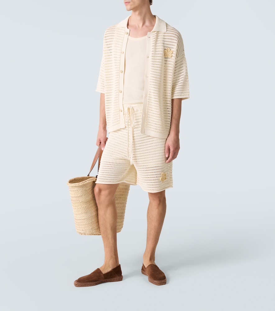  Commas Commas Bermuda-shorts Aus Häkelstrick 