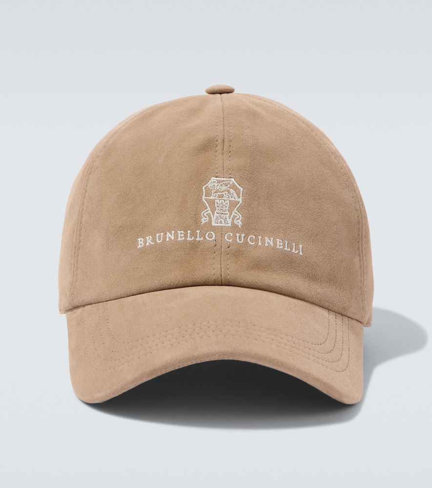 Brunello Cucinelli Men's Beige Logo Suede Baseball Cap Xxl - Mytheresa