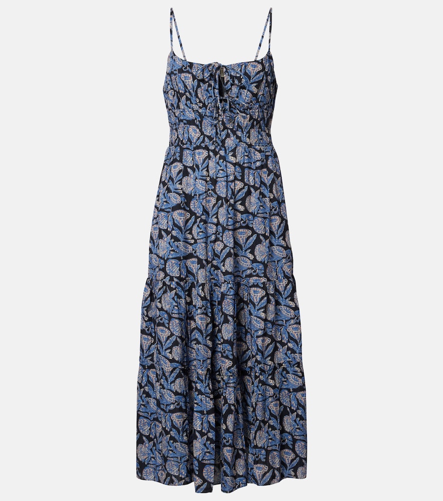 Ulla Johnson Aydin floral cotton-blend midi dress