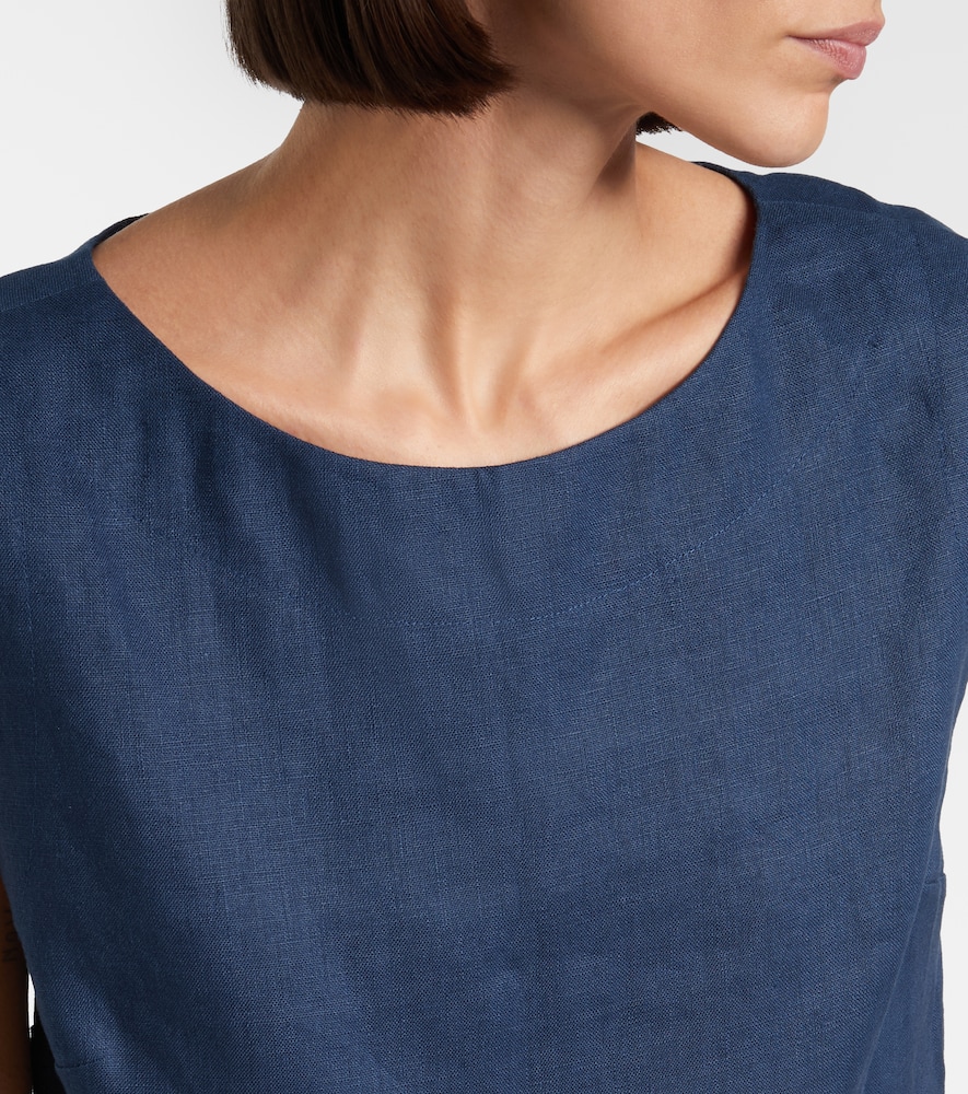 Martina Linen Crop Top