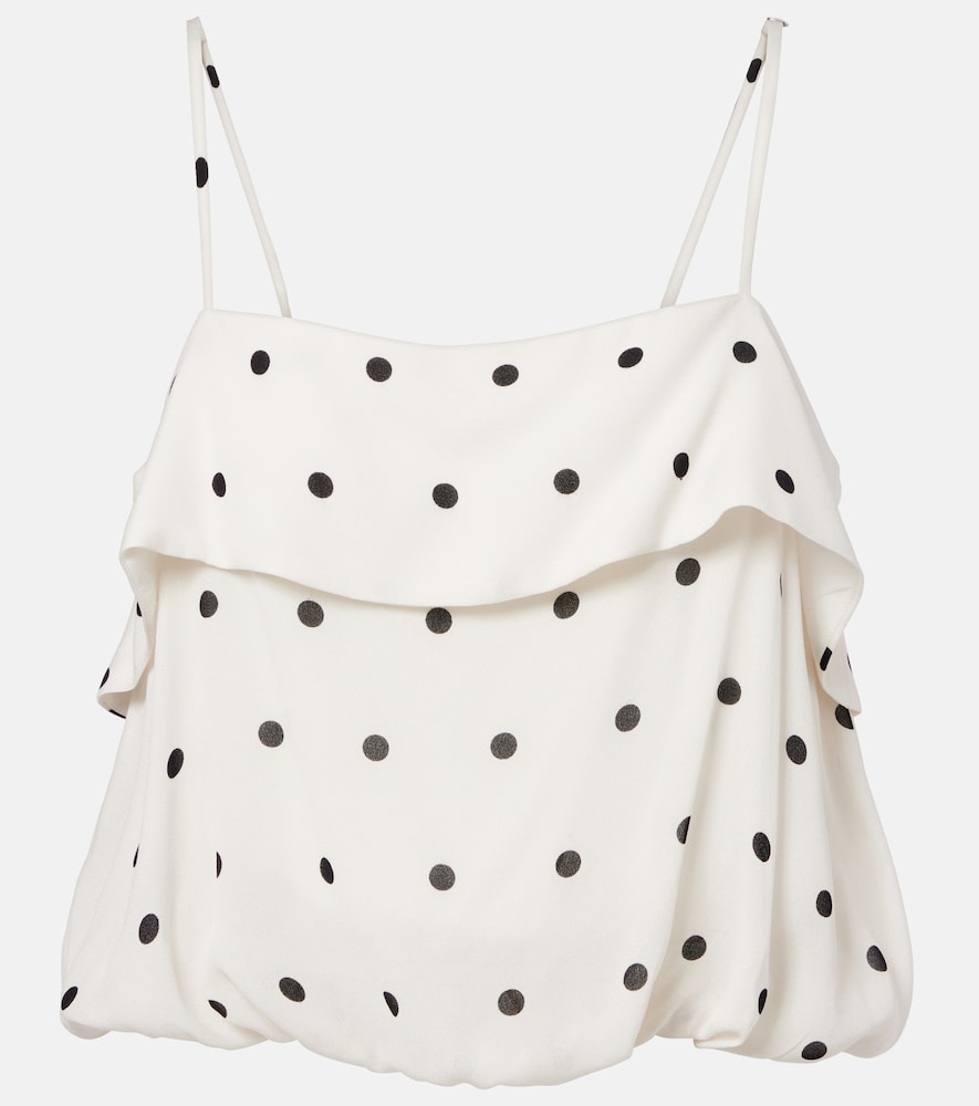 Polka-dot crop top