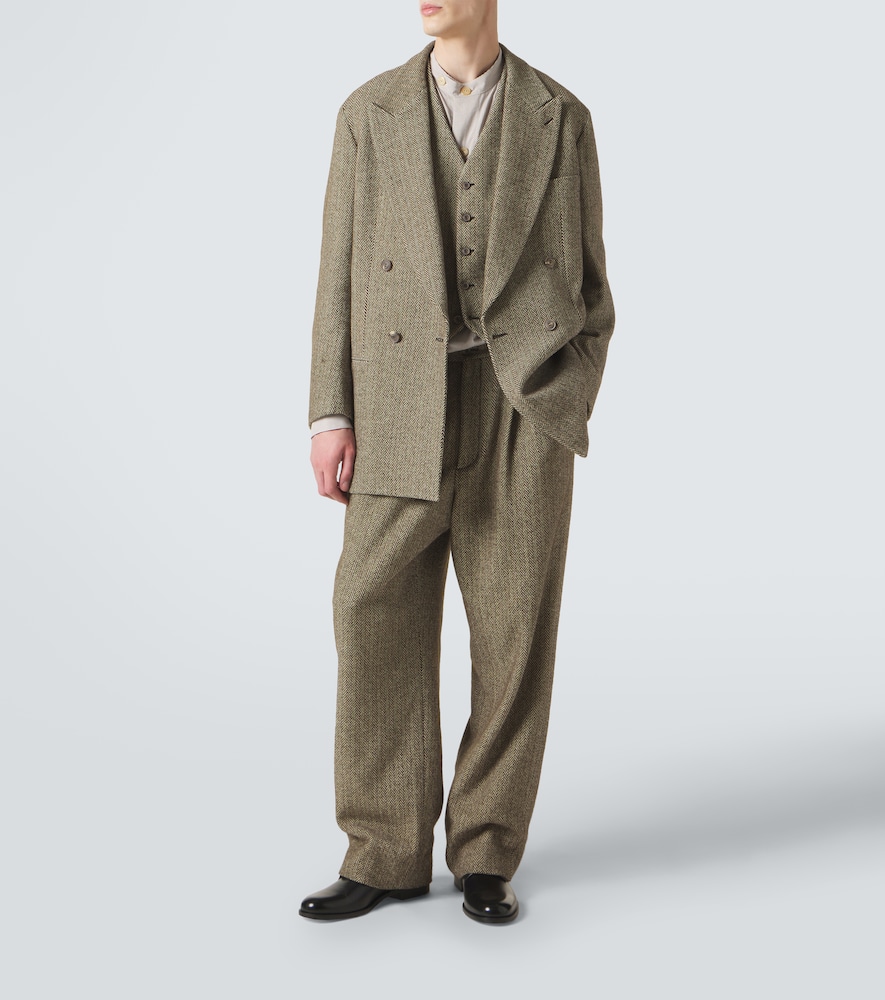 Archivio Cotton-Blend Straight Pants