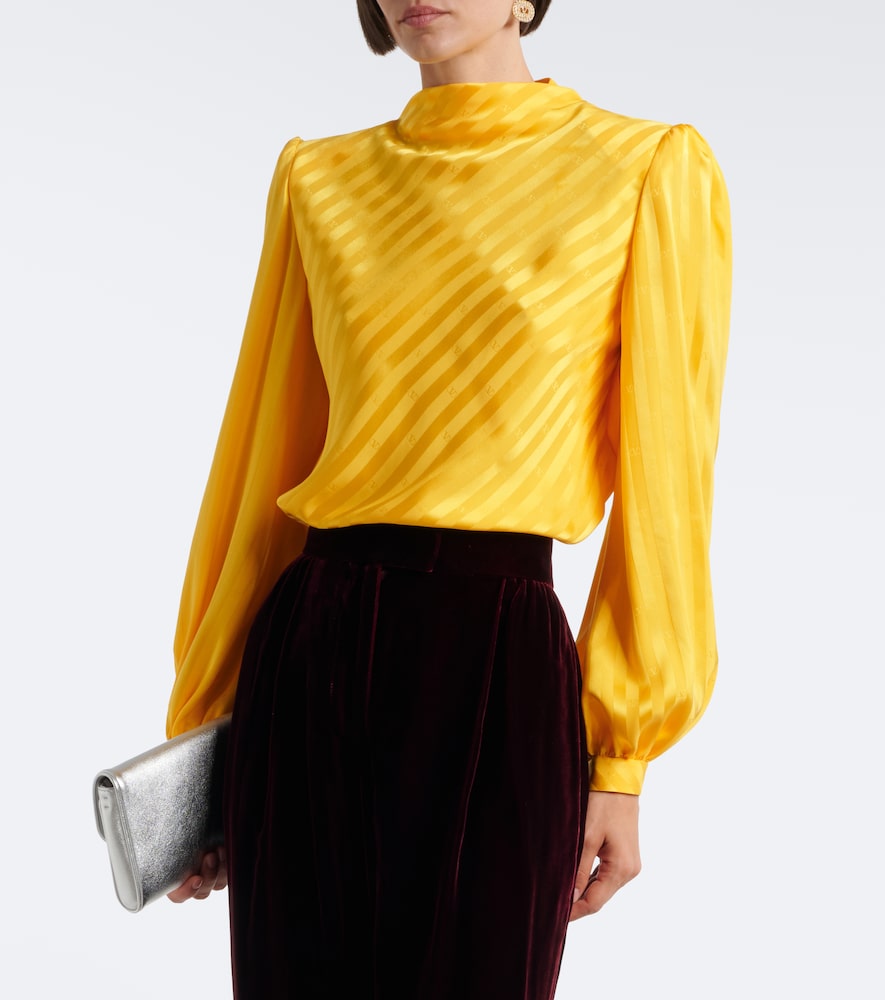 Garavani Vlogo Striped Blouse