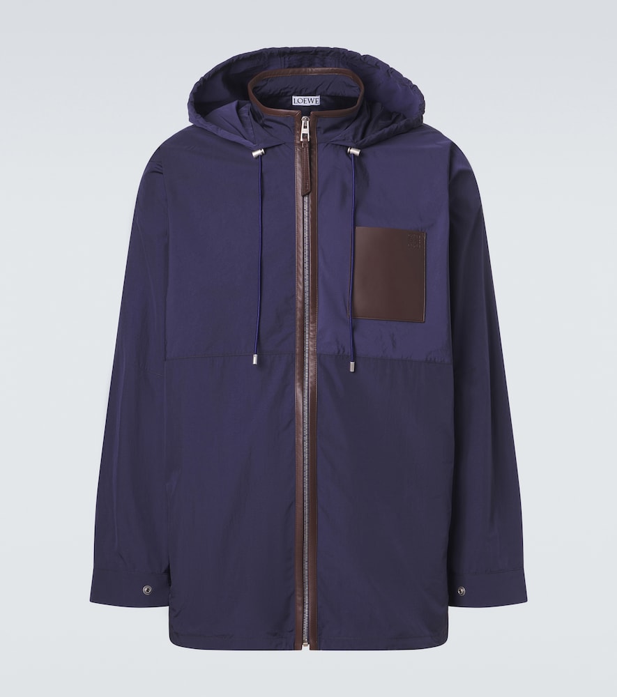 Loewe Paula's Ibiza leather-trimmed ripstop jacket