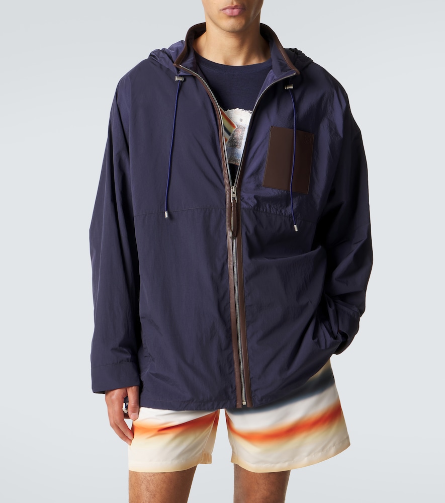  Loewe Loewe Paula's Ibiza Leather-trimmed Ripstop Jacket 