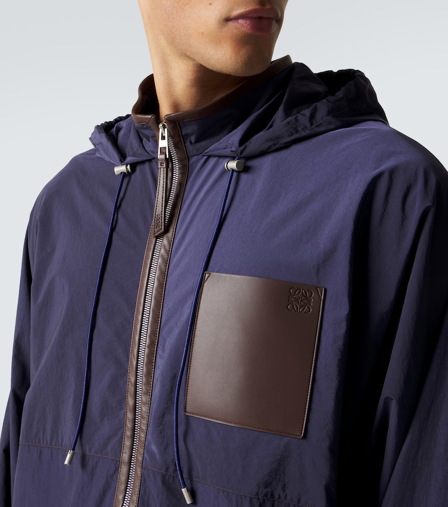  Loewe Loewe Paula's Ibiza Leather-trimmed Ripstop Jacket 
